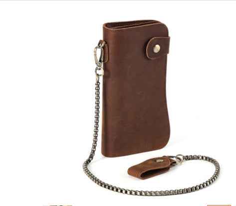 Men's RFID Wallet Retro Crazy Horse Leather Design