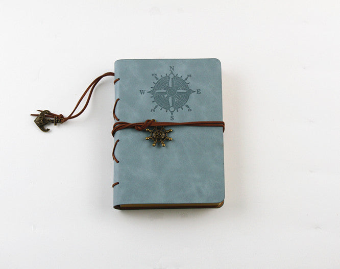 Vintage Leather Pirate Notebook - Creative Writing Journal for Adventurers - ArtOm_farm™ LEATHER
