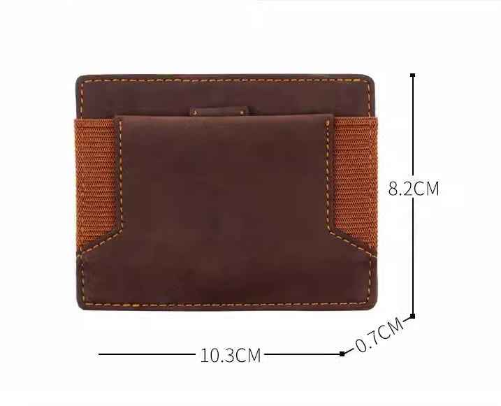 Vintage Leather Wallet - Crazy Horse Style for Timeless Elegance - ArtOm_farm™ LEATHER