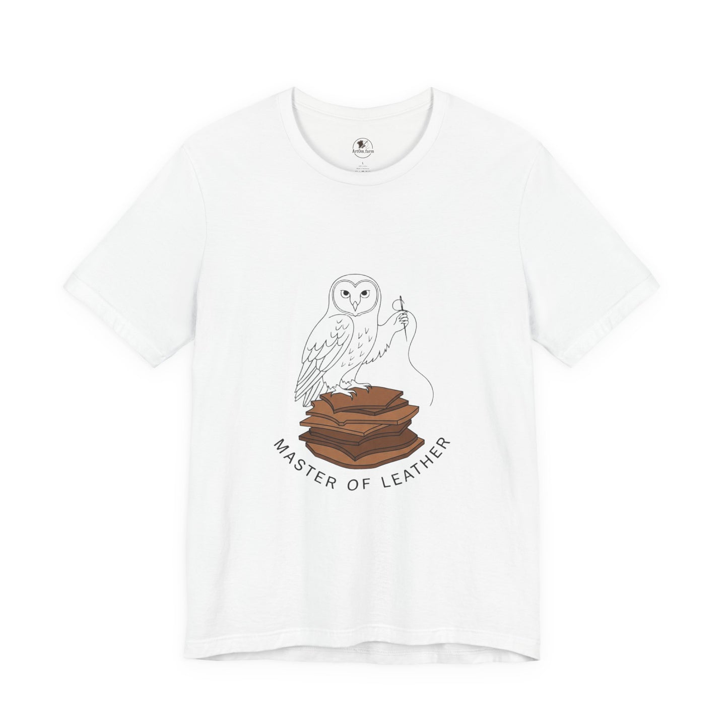 Master of Leather Tee - Ideal for Craftsmen, Creative Gifts, Casual Wear, and Artistic Celebrations - ArtOm_farm™ LEATHER