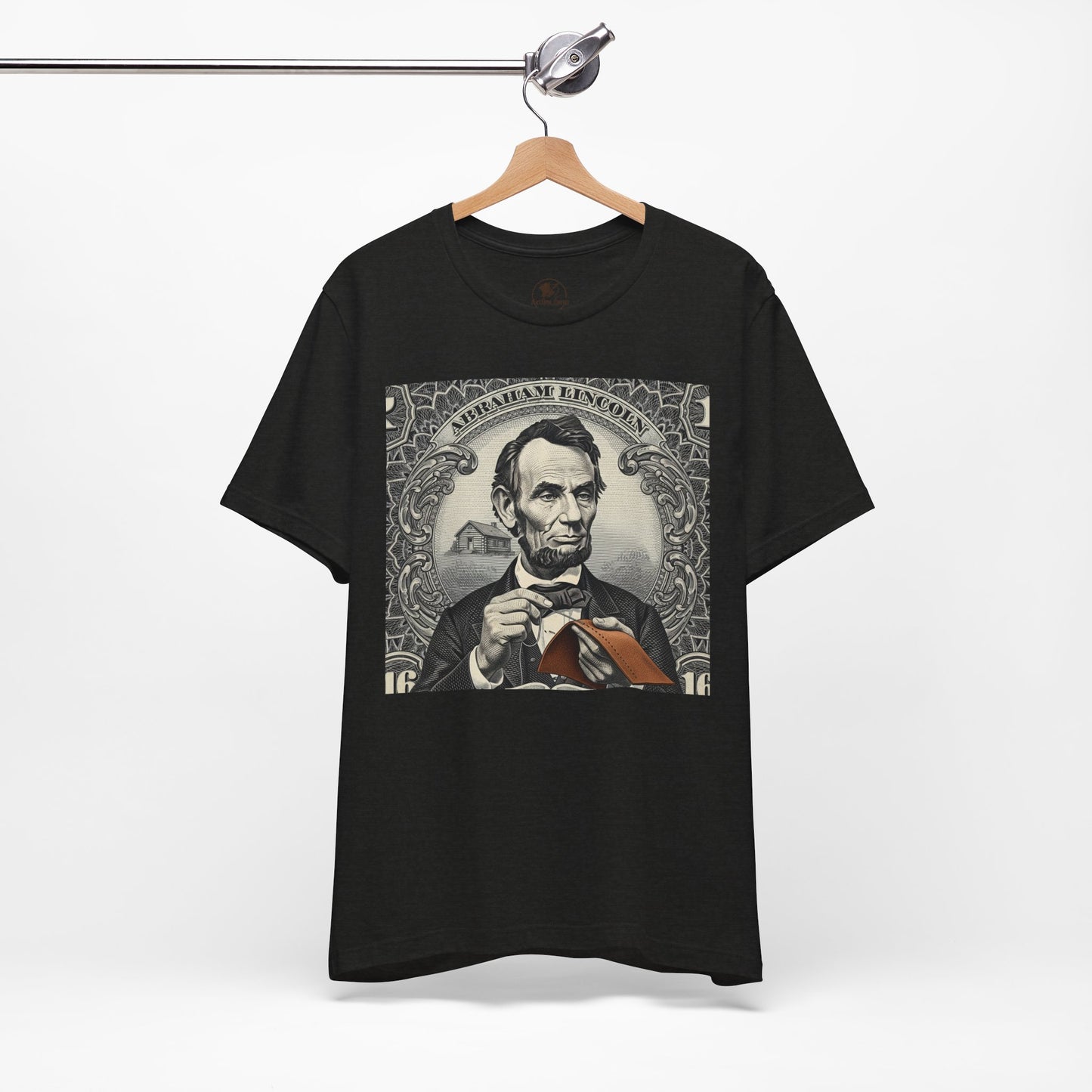 Abraham Lincoln T-Shirt - Vintage Graphic Unisex Tee for History Lovers, Educational Casual Wear, Patriotic Gift - ArtOm_farm™ LEATHER