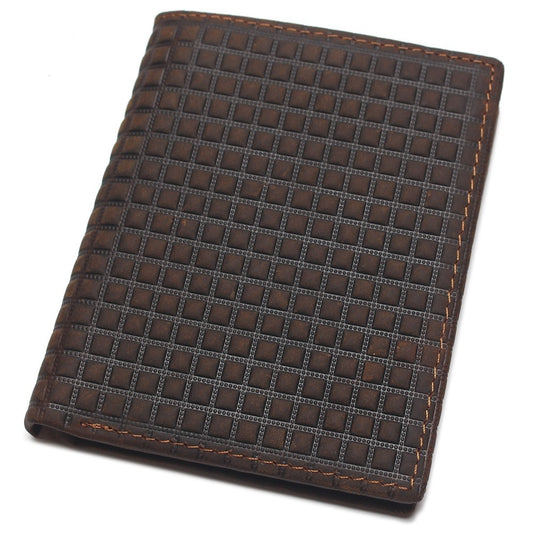 Men's Leather Long Wallet - Retro Crazy Horse Genuine Leather Design - ArtOm_farm™ LEATHER