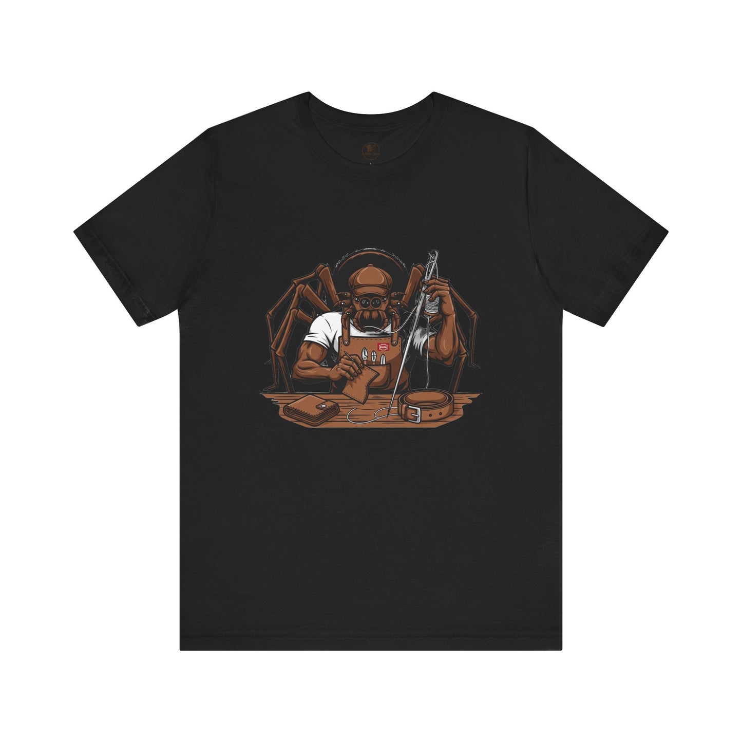 Spider-Man Graphic Tee for Unisex, Fun Short Sleeve Jersey Top, Perfect Gift for Comic Lovers, Casual Wear, Halloween Costume Essential - ArtOm_farm™ LEATHER