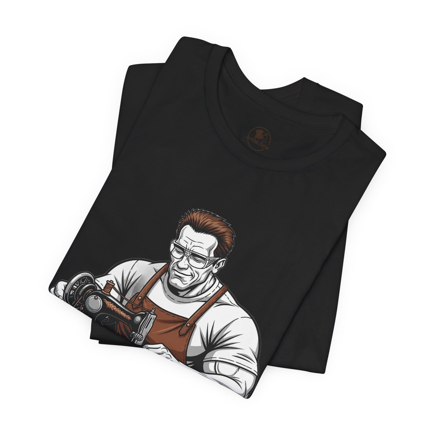 Crafty Masculine Tee - Unique Humor Shirt for Father's Day, Unisex Graphic Tee, Artisan Style Apparel - ArtOm_farm™ LEATHER