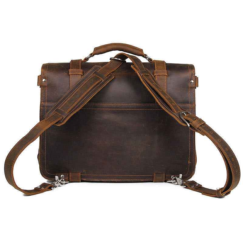 Crazy Horse Leather Tote Bag - Durable and Stylish Everyday Companion - ArtOm_farm™ LEATHER
