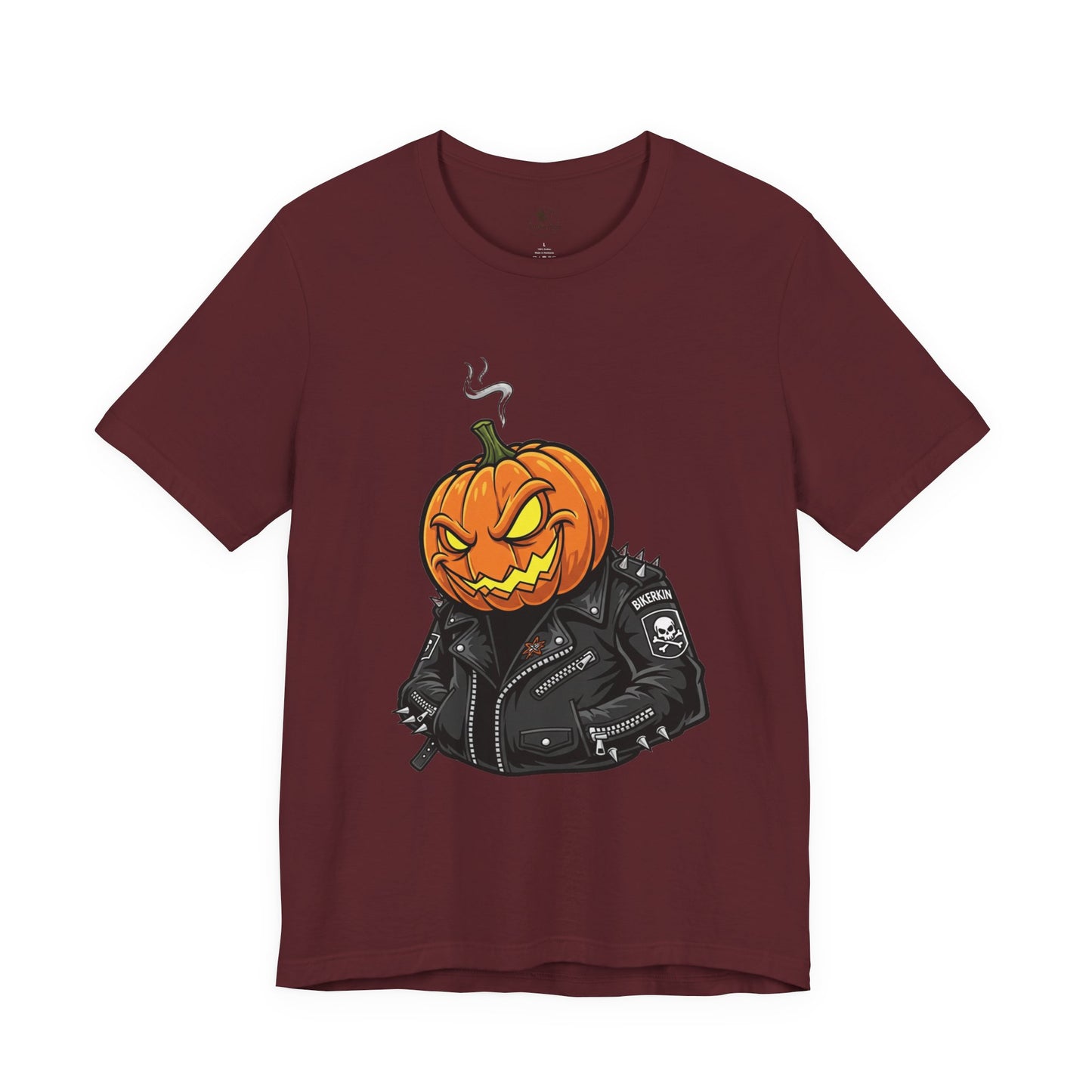 Pumpkin Punk T-Shirt - Edgy Halloween Graphic Tee for Unisex Style at Autumn Parties
