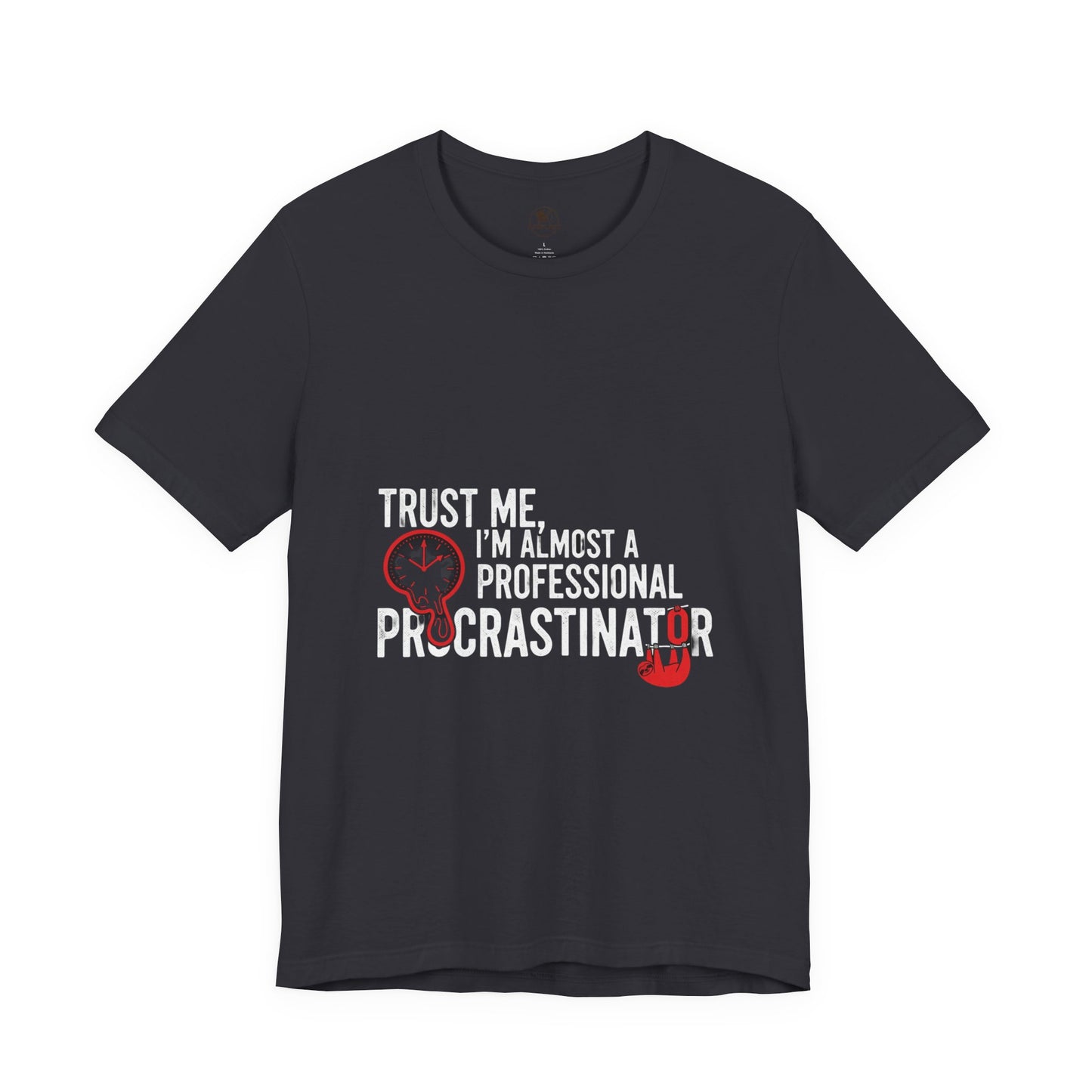 Funny Procrastinator T-Shirt | Humorous Gift for Students | Casual Unisex Graphic Tee - ArtOm_farm™ LEATHER