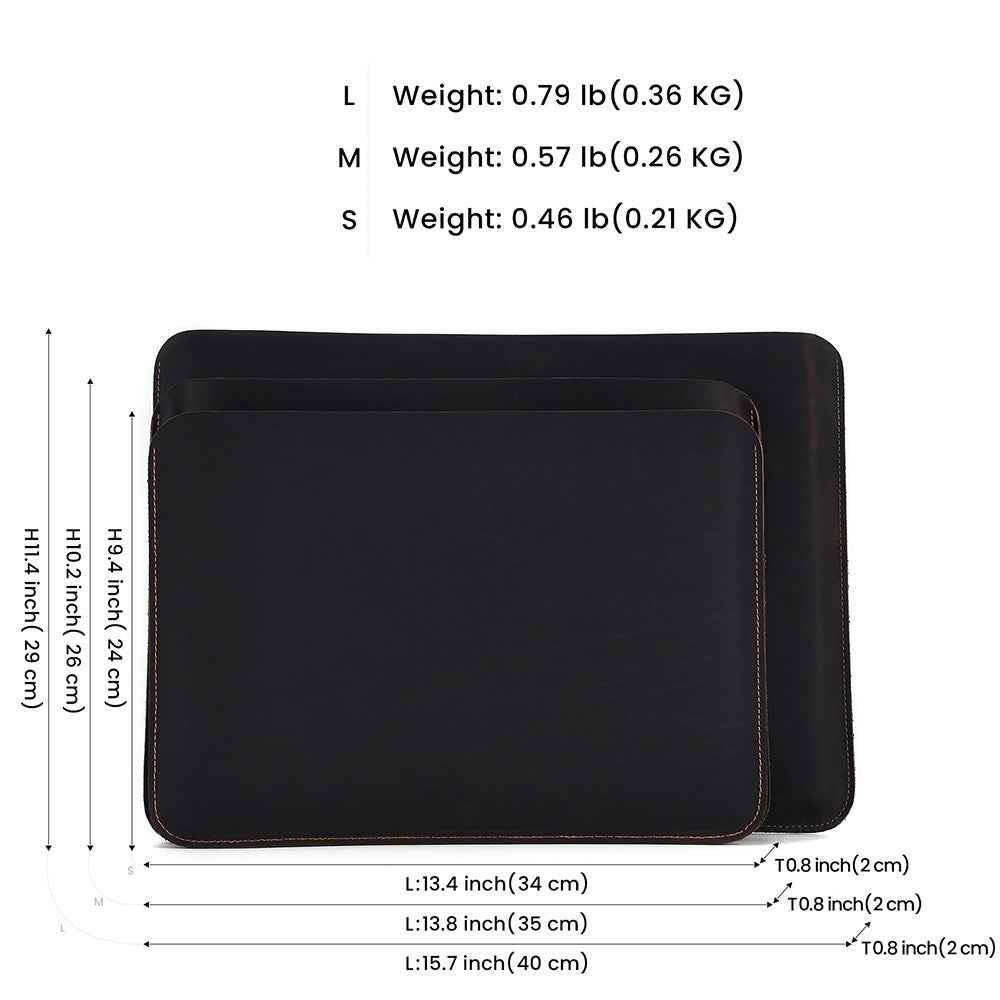 Computer Multi-functional Crazy Horse Leather Laptop Bag