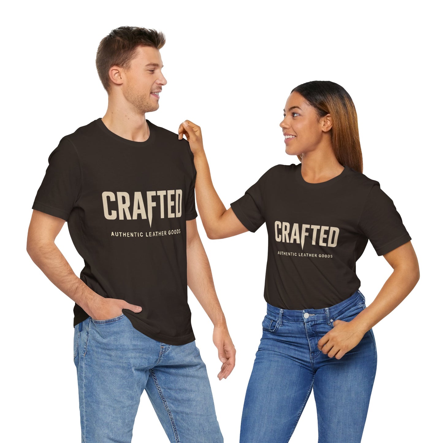 Crafted Leather Goods Tee - Unisex Casual Shirt, Vintage Style Cozy Everyday Wear, Perfect Gift for Him - ArtOm_farm™ LEATHER