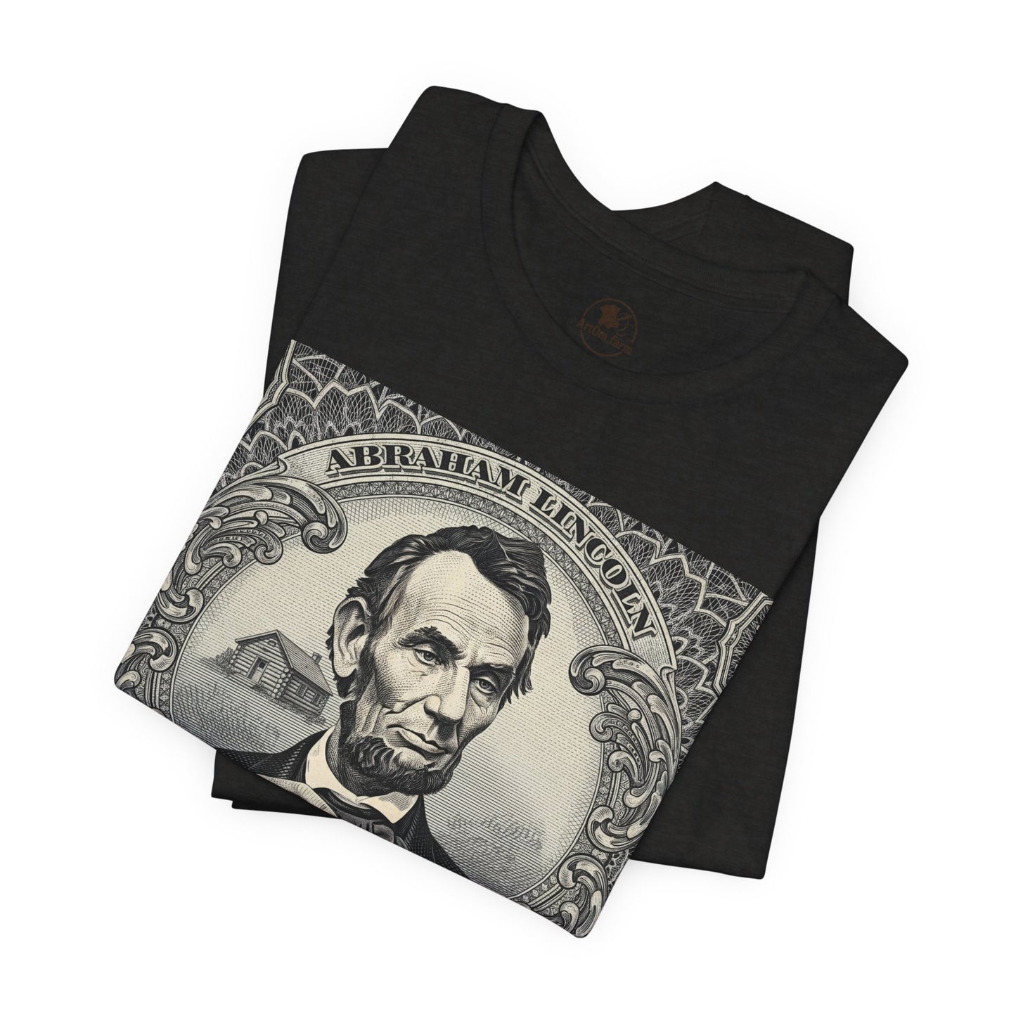 Abraham Lincoln T-Shirt - Vintage Graphic Unisex Tee for History Lovers, Educational Casual Wear, Patriotic Gift - ArtOm_farm™ LEATHER