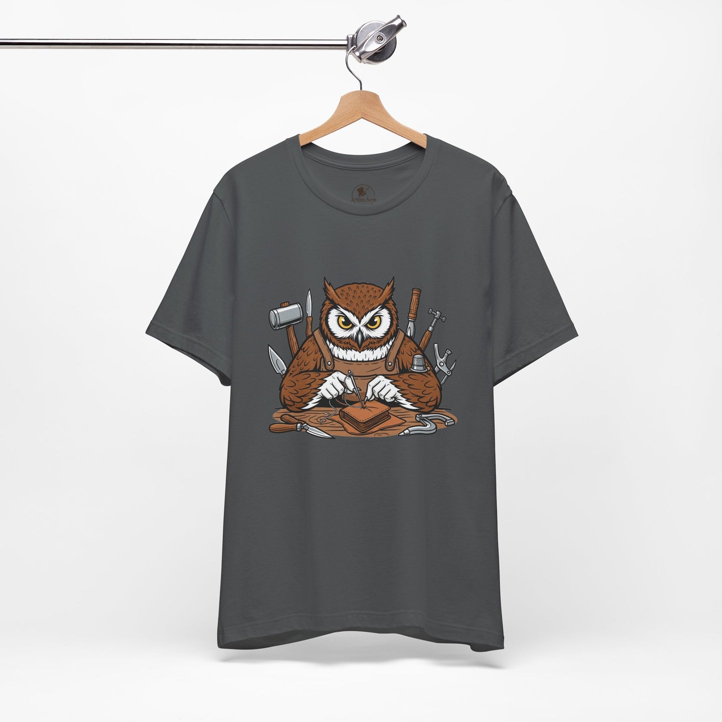 Owl Artisan Tee - Perfect Gift for Craft Lovers and Nature Enthusiasts, Handmade Casual Wear
