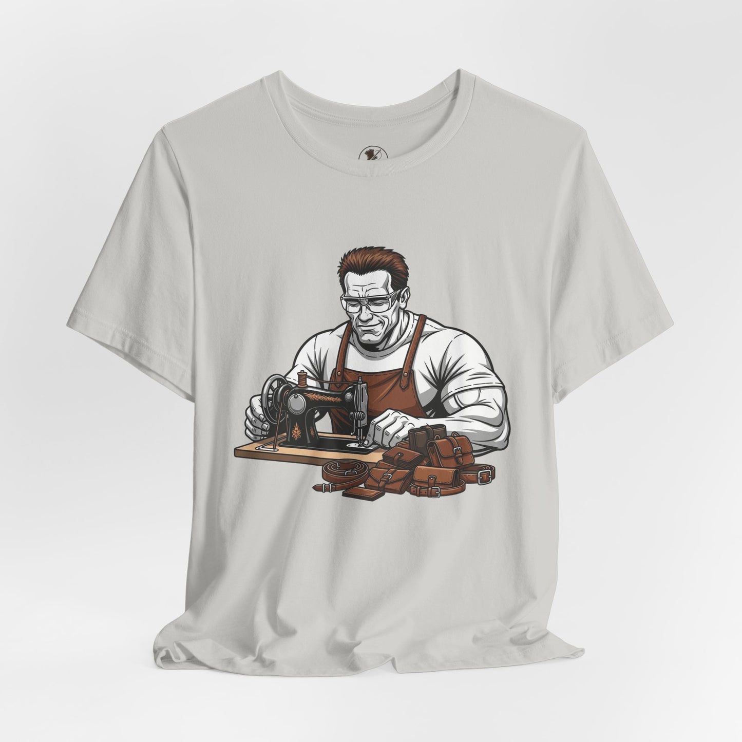 Crafty Masculine Tee - Unique Humor Shirt for Father's Day, Unisex Graphic Tee, Artisan Style Apparel - ArtOm_farm™ LEATHER