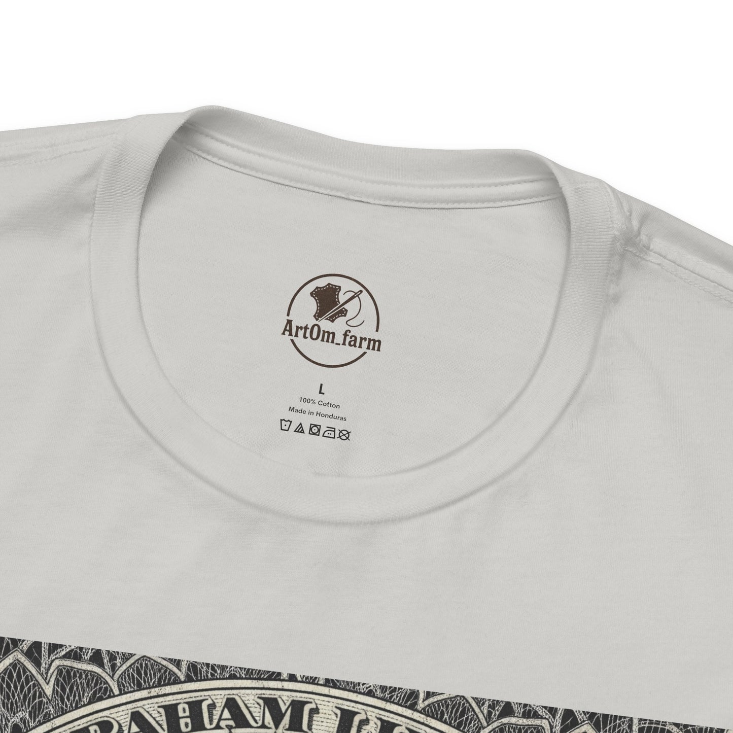 Abraham Lincoln T-Shirt - Vintage Graphic Unisex Tee for History Lovers, Educational Casual Wear, Patriotic Gift - ArtOm_farm™ LEATHER