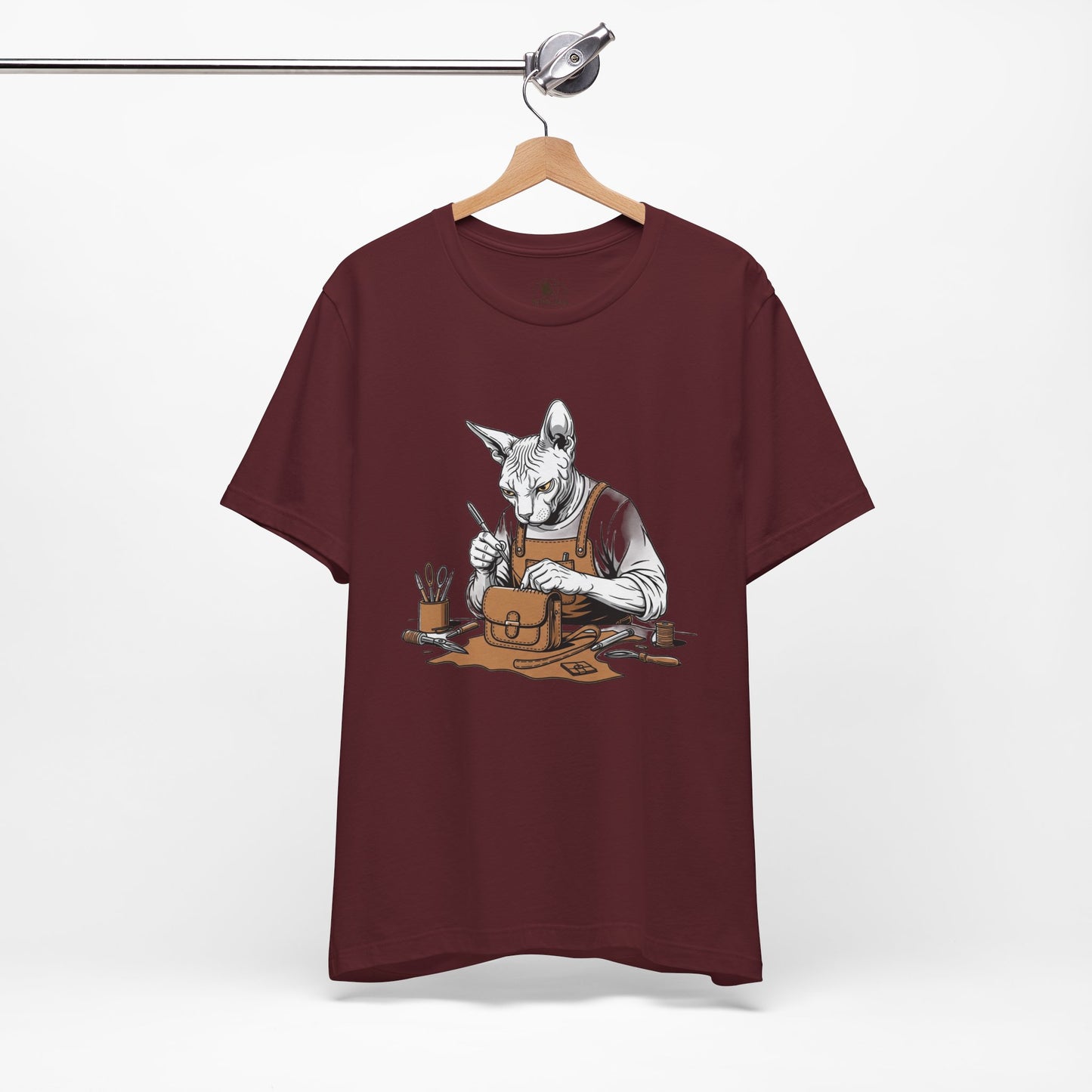 Creative Cat Shirt Unisex Tee, Cute Animal Shirt, Funny Gift for Pet Lovers, Perfect for Art Enthusiasts, Birthday, Casual Wear