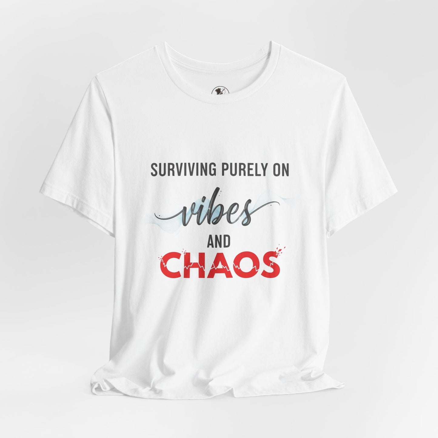 Vibes Chaos Tee - Unisex Jersey Short Sleeve Graphic T-Shirt for Casual Everyday Wear and Summer Essentials - ArtOm_farm™ LEATHER