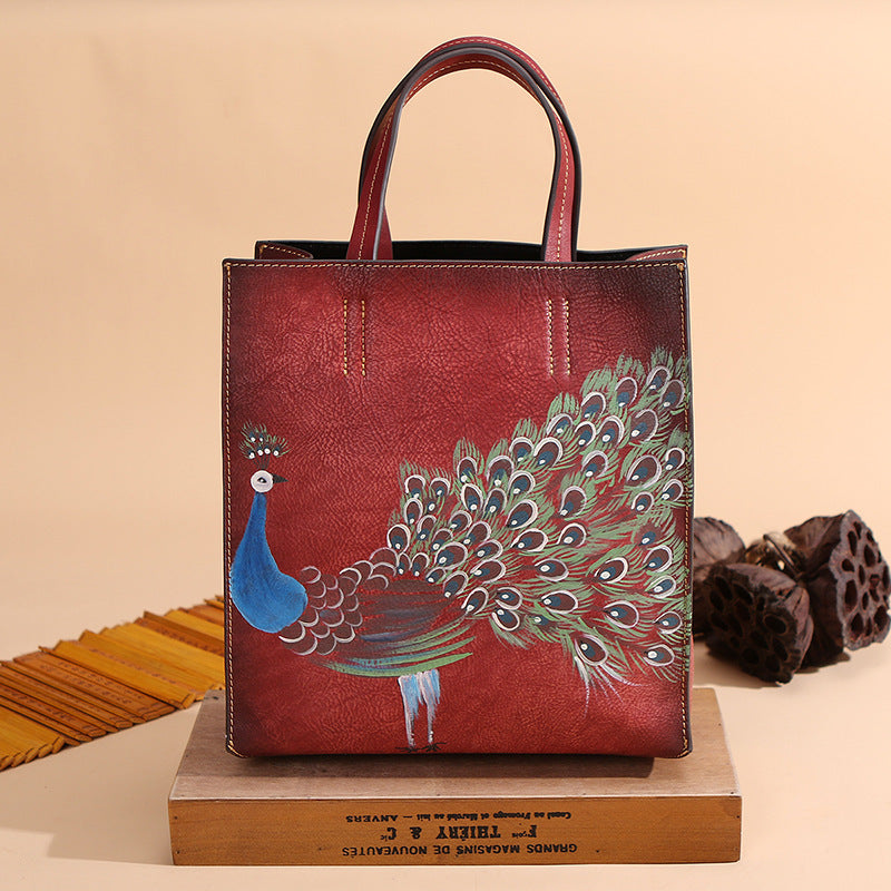 Vintage Leather Handbag for Women - Timeless Style and Elegance - ArtOm_farm™ LEATHER