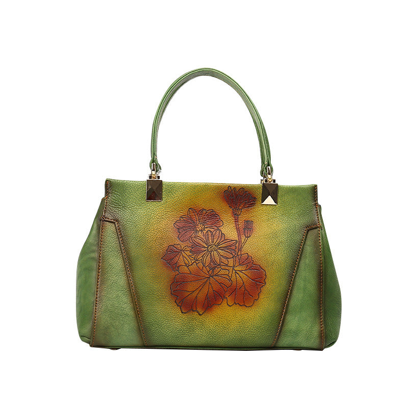 Vintage Leather Handbag - Timeless Style and Unmatched Quality - ArtOm_farm™ LEATHER
