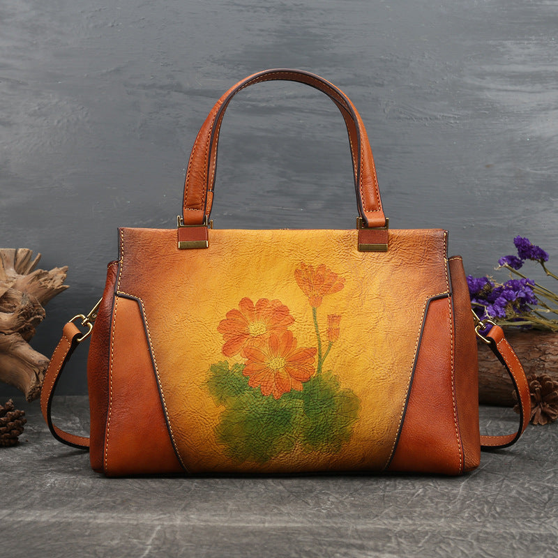 Vintage Leather Handbag - Timeless Style and Unmatched Quality - ArtOm_farm™ LEATHER