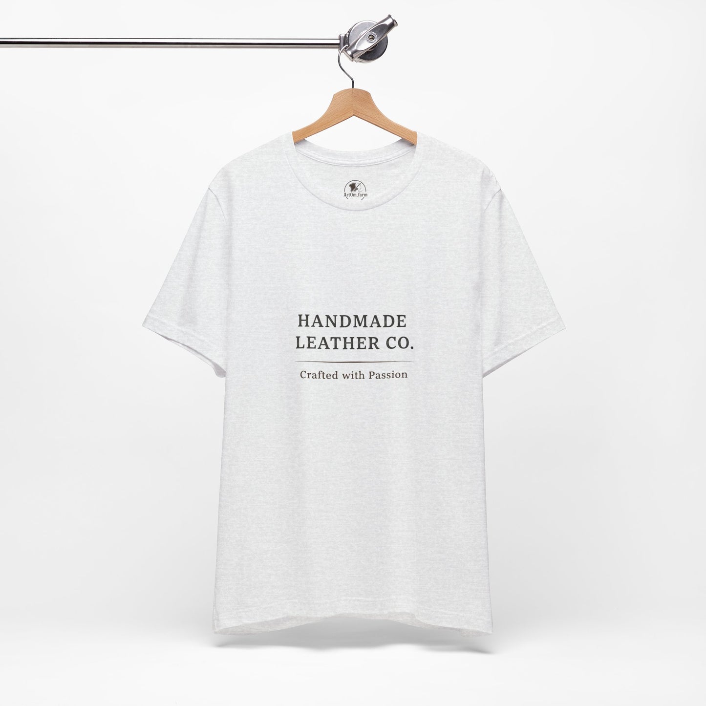 Handmade Leather Co. Tee - Unisex Casual Fashion Shirt for Everyday Wear, Stylish Comfort Gift for Leather Lovers - ArtOm_farm™ LEATHER