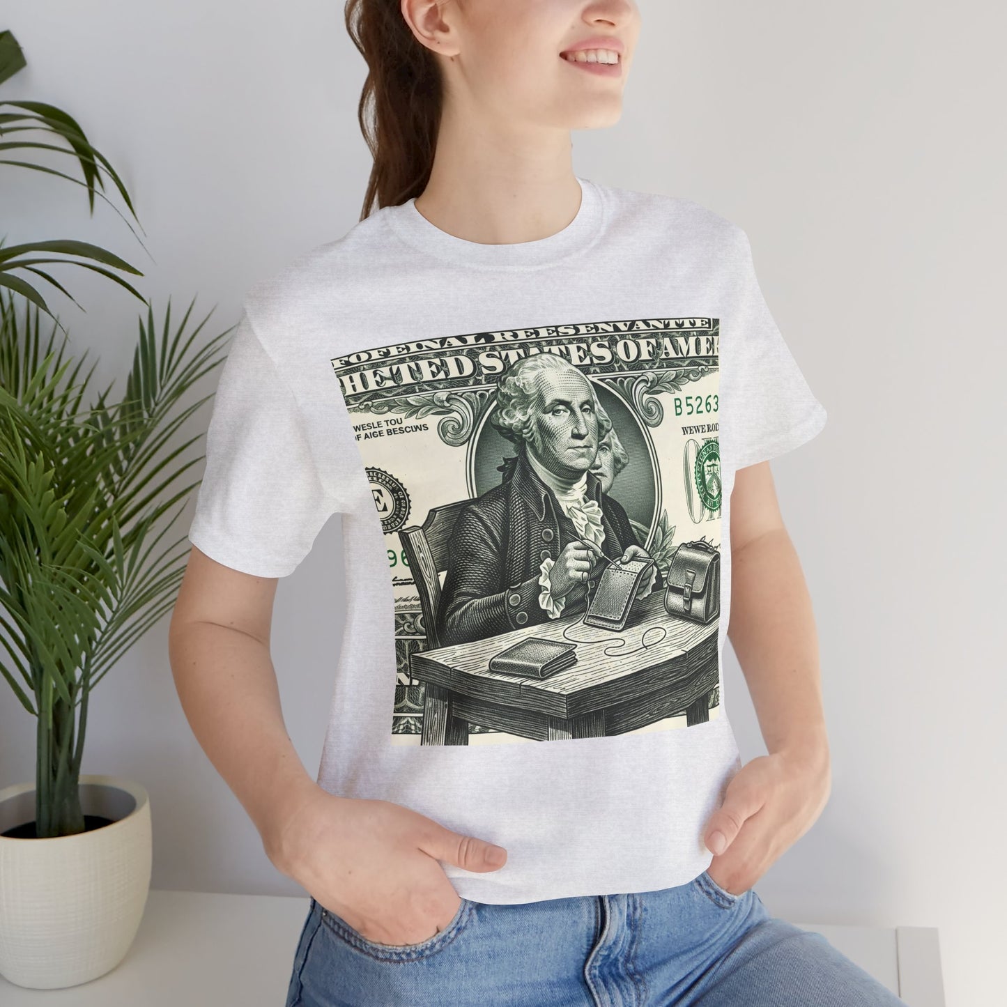 Alexander Hamilton Graphic Tee - Unisex Jersey Shirt for History Lovers, Vintage Style Casual Wear, Great Benjamin Franklin Graphic Tee Gift - ArtOm_farm™ LEATHER