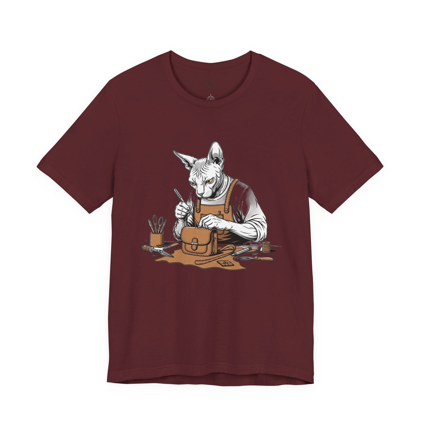 Creative Cat Shirt Unisex Tee, Cute Animal Shirt, Funny Gift for Pet Lovers, Perfect for Art Enthusiasts, Birthday, Casual Wear