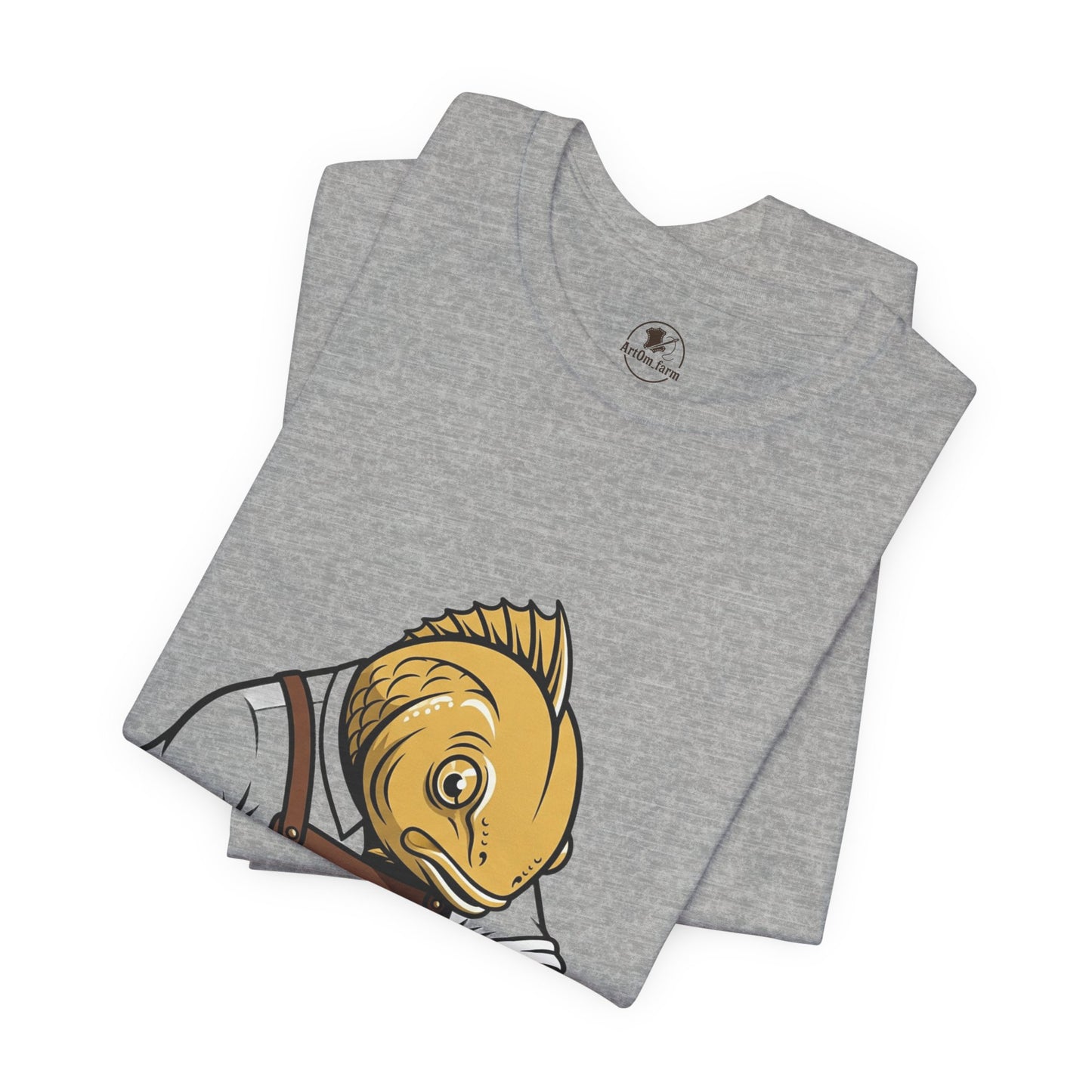 Creative Fish Artist Tee - Unique Graphic Tee for Art Lovers, Eco-Friendly Casual Wear