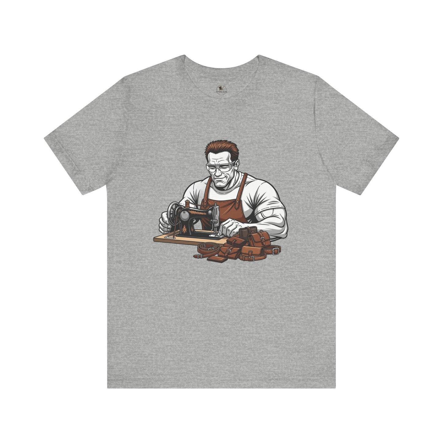 Crafty Masculine Tee - Unique Humor Shirt for Father's Day, Unisex Graphic Tee, Artisan Style Apparel - ArtOm_farm™ LEATHER
