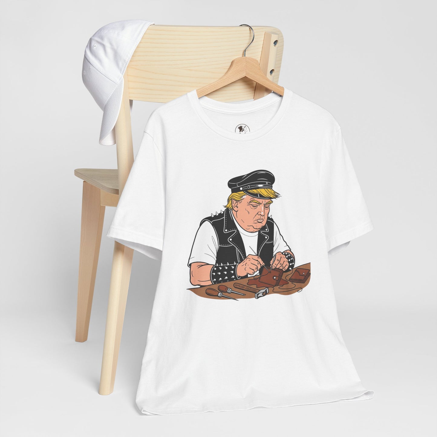 Funny Graphic Tee - Unisex Humorous Shirt for Casual Wear and Unique Gift for Him - ArtOm_farm™ LEATHER