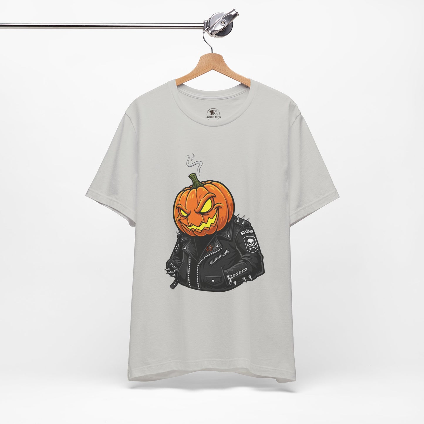 Pumpkin Punk T-Shirt - Edgy Halloween Graphic Tee for Unisex Style at Autumn Parties