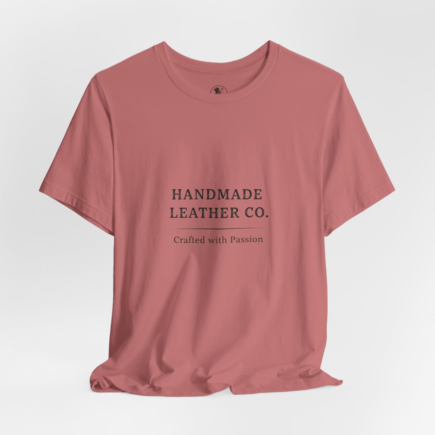 Handmade Leather Co. Tee - Unisex Casual Fashion Shirt for Everyday Wear, Stylish Comfort Gift for Leather Lovers - ArtOm_farm™ LEATHER