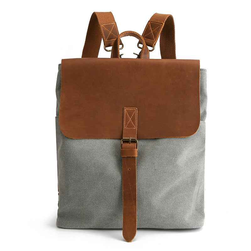Retro Crazy Horse Leather Backpack for Timeless Style and Durability - ArtOm_farm™ LEATHER