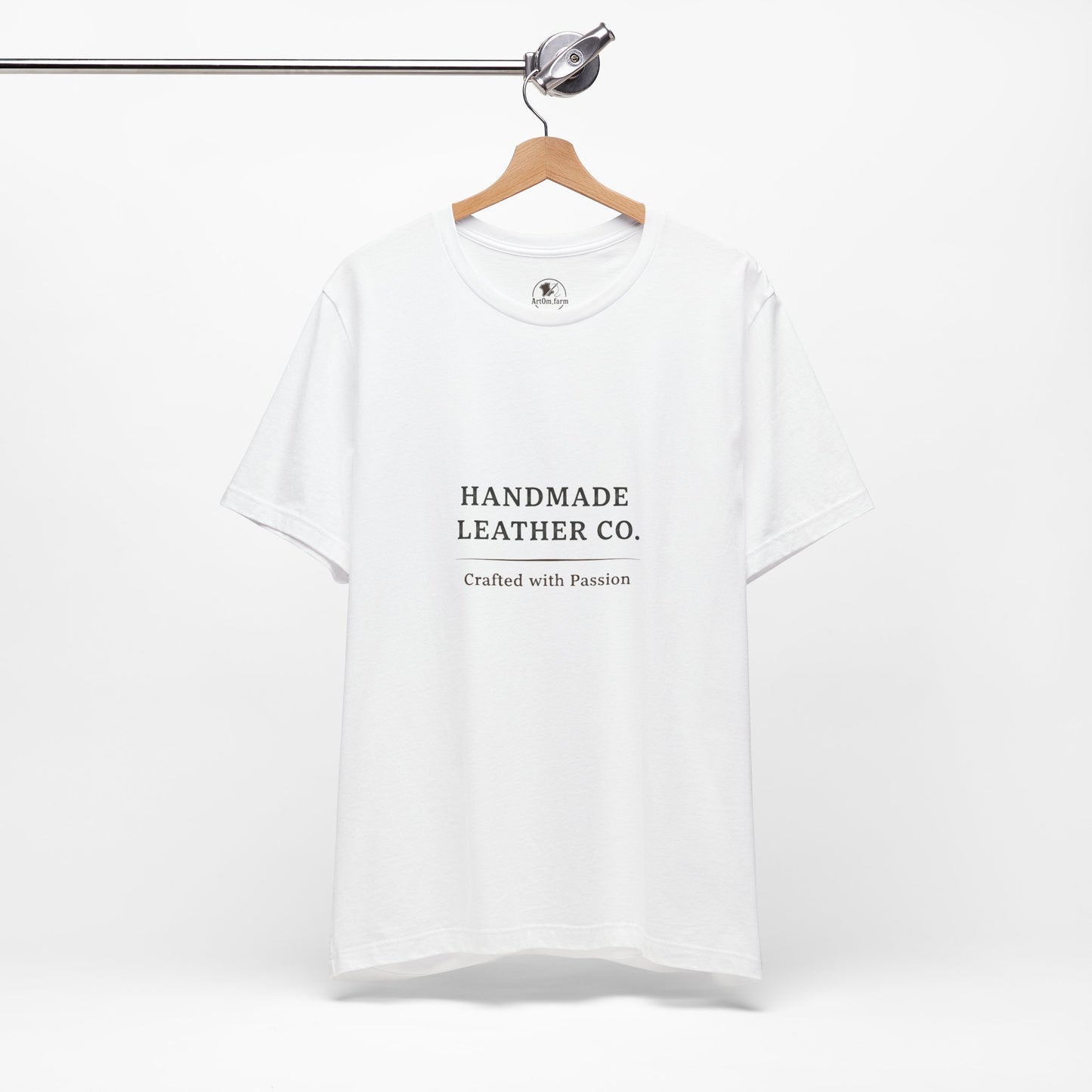 Handmade Leather Co. Tee - Unisex Casual Fashion Shirt for Everyday Wear, Stylish Comfort Gift for Leather Lovers - ArtOm_farm™ LEATHER