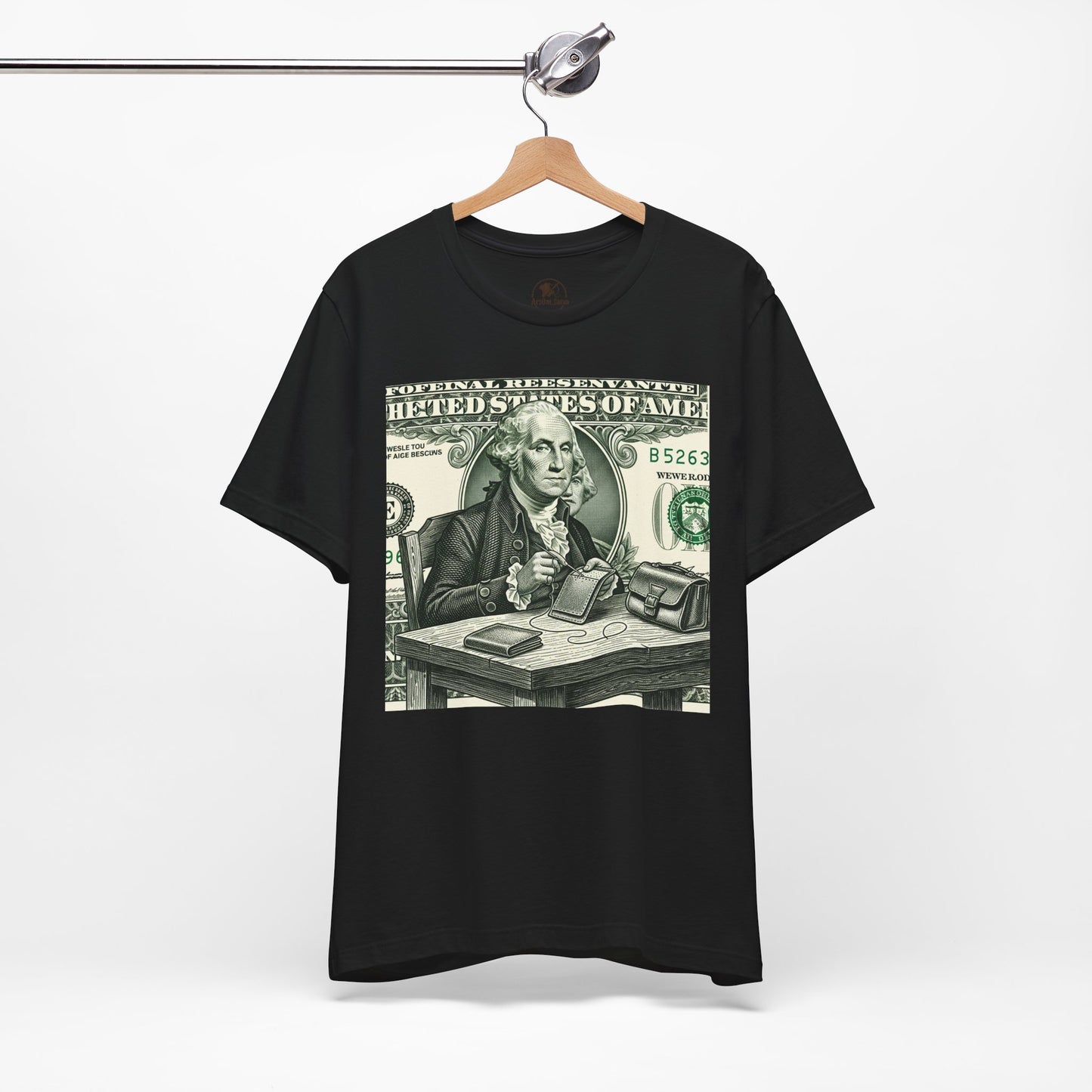 Alexander Hamilton Graphic Tee - Unisex Jersey Shirt for History Lovers, Vintage Style Casual Wear, Great Benjamin Franklin Graphic Tee Gift - ArtOm_farm™ LEATHER