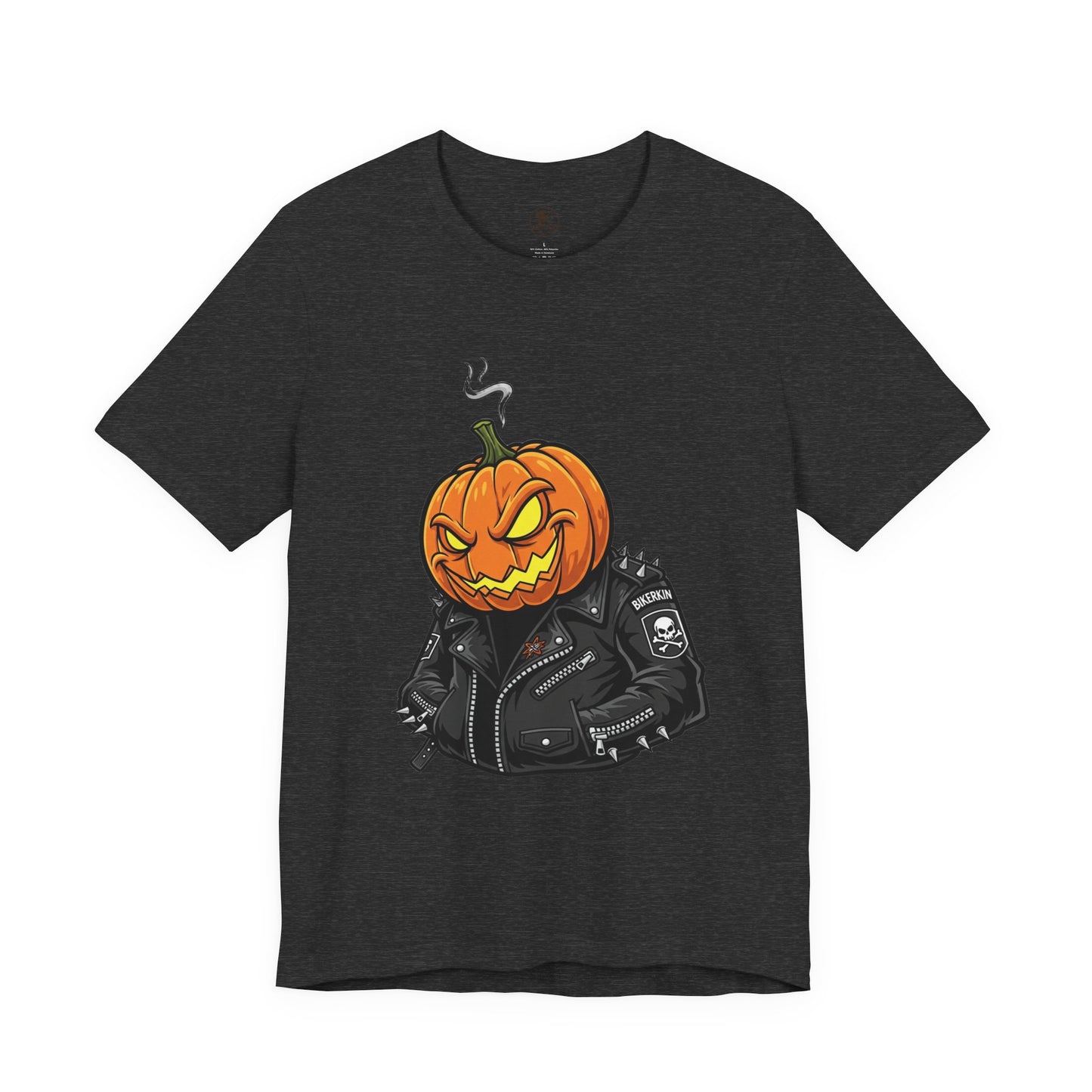 Pumpkin Punk T-Shirt - Edgy Halloween Graphic Tee for Unisex Style at Autumn Parties