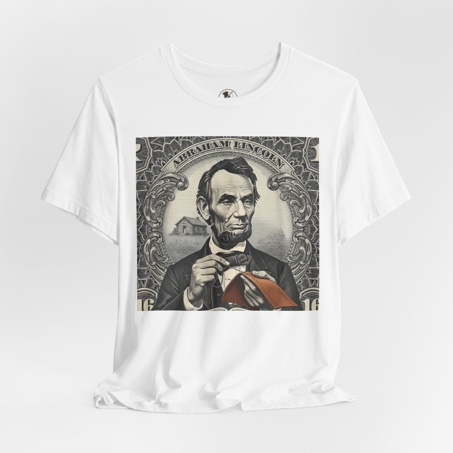 Abraham Lincoln T-Shirt - Vintage Graphic Unisex Tee for History Lovers, Educational Casual Wear, Patriotic Gift - ArtOm_farm™ LEATHER