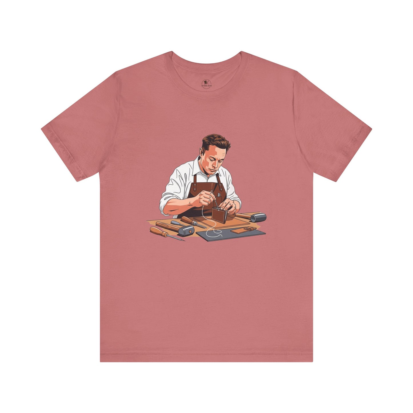 Craftsman Tee - Celebrate Artisanship with the Perfect Gift for Handyman and Father's Day, Ideal for Casual Everyday Wear - ArtOm_farm™ LEATHER