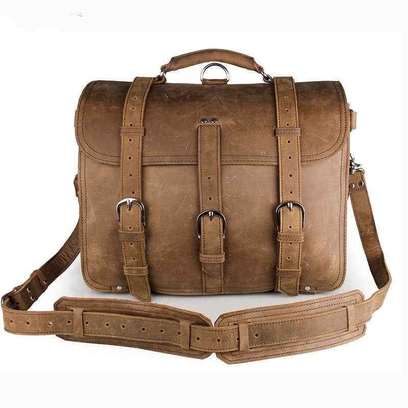Crazy Horse Leather Tote Bag - Durable and Stylish Everyday Companion - ArtOm_farm™ LEATHER
