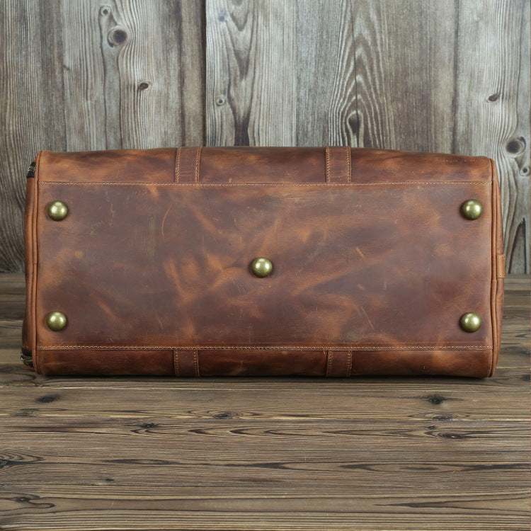 Horse Leather Travel Bag for Men - Premium Travel Comfort and Style - ArtOm_farm™ LEATHER