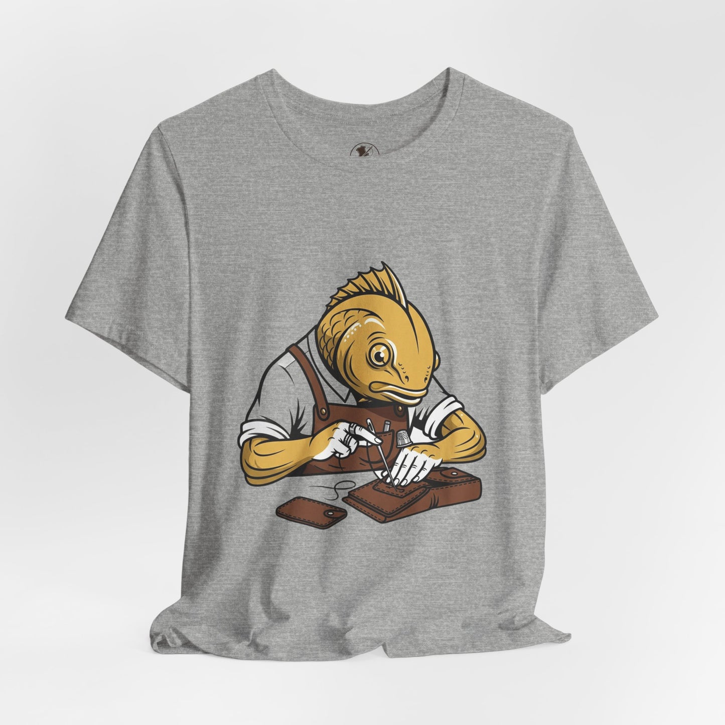 Creative Fish Artist Tee - Unique Graphic Tee for Art Lovers, Eco-Friendly Casual Wear