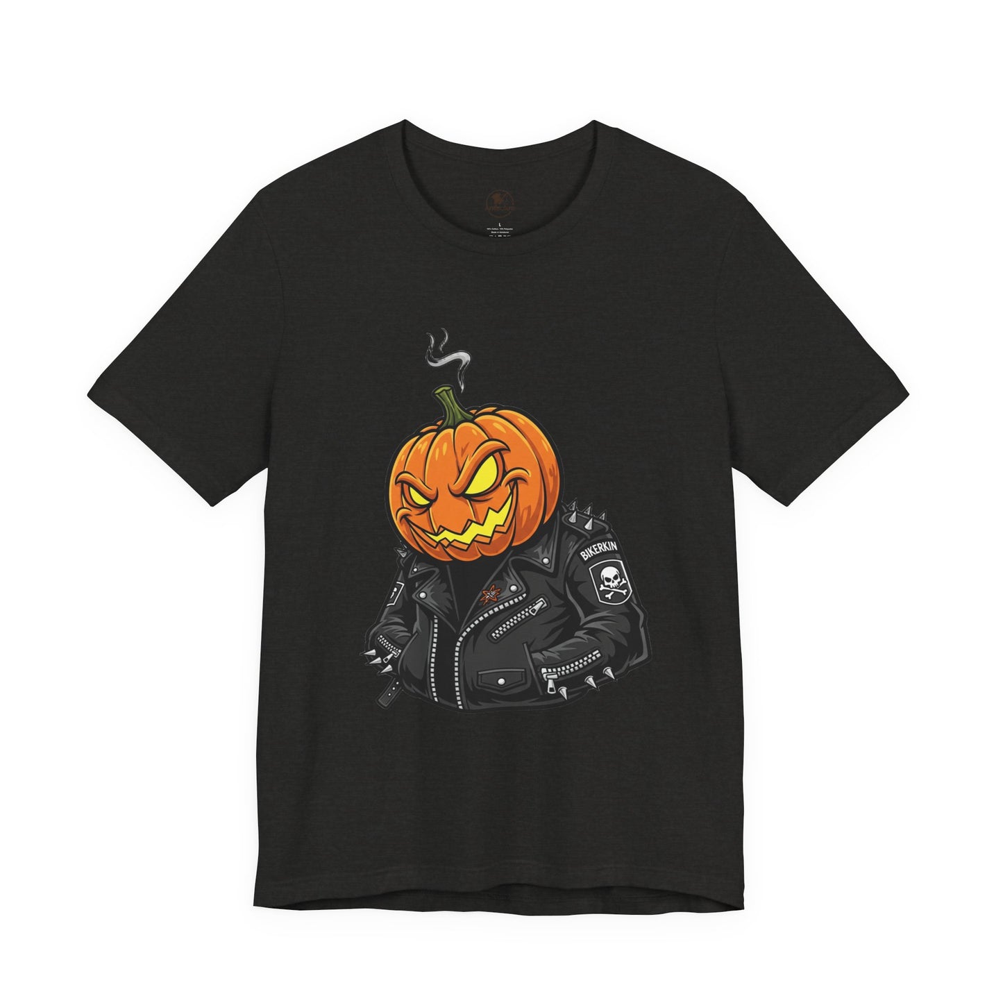 Pumpkin Punk T-Shirt - Edgy Halloween Graphic Tee for Unisex Style at Autumn Parties