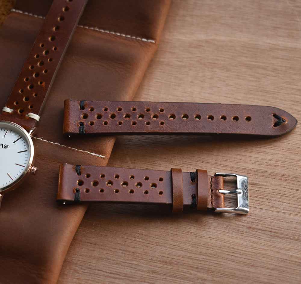 Crazy Horse Leather Strap - Handmade Quality Leather Strap for Durability and Style