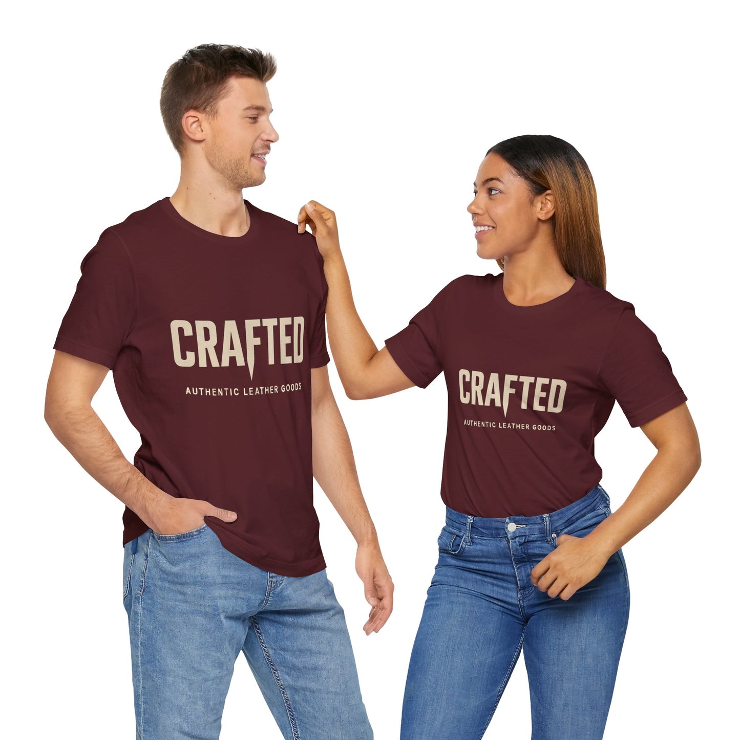 Crafted Leather Goods Tee - Unisex Casual Shirt, Vintage Style Cozy Everyday Wear, Perfect Gift for Him