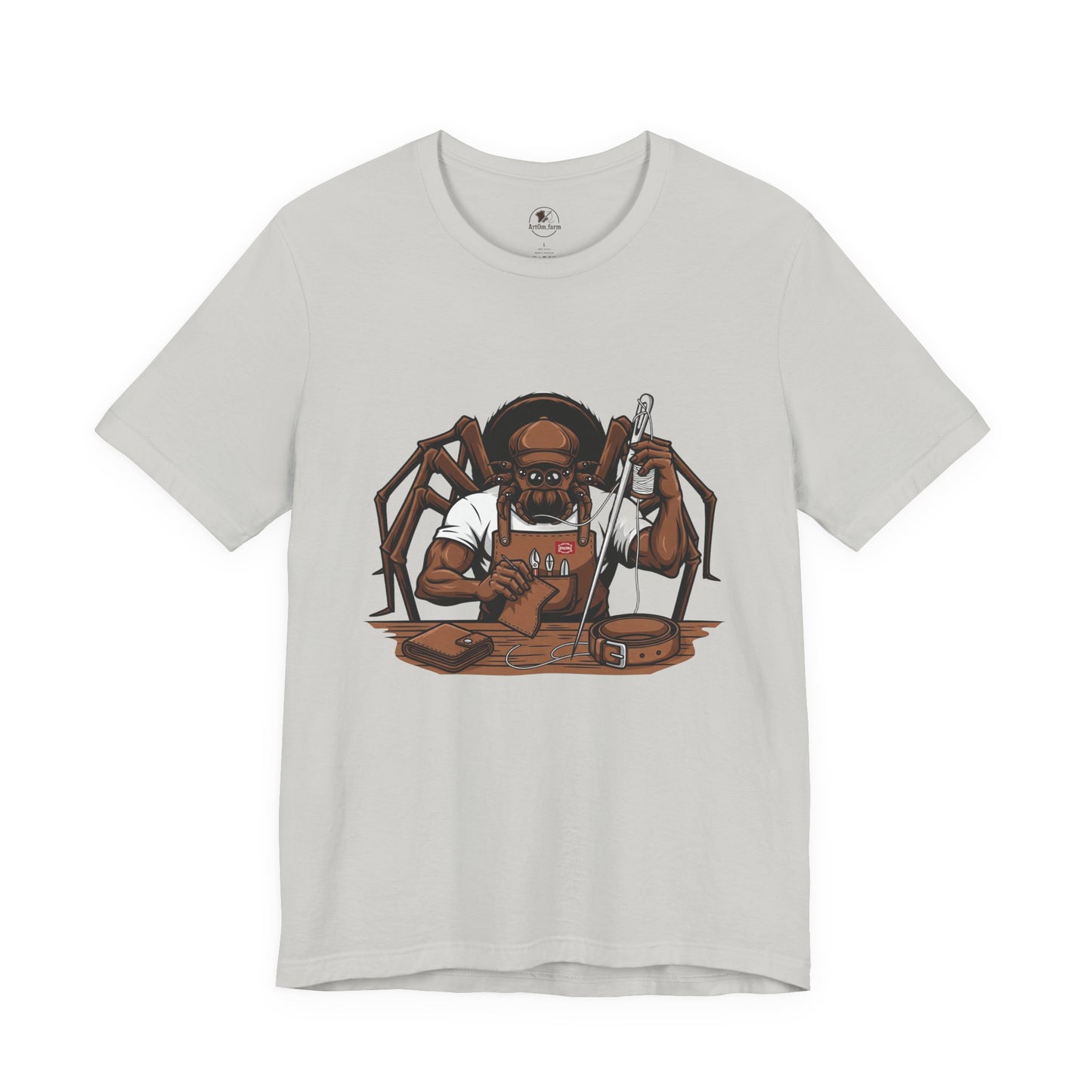 Spider-Man Graphic Tee for Unisex, Fun Short Sleeve Jersey Top, Perfect Gift for Comic Lovers, Casual Wear, Halloween Costume Essential - ArtOm_farm™ LEATHER