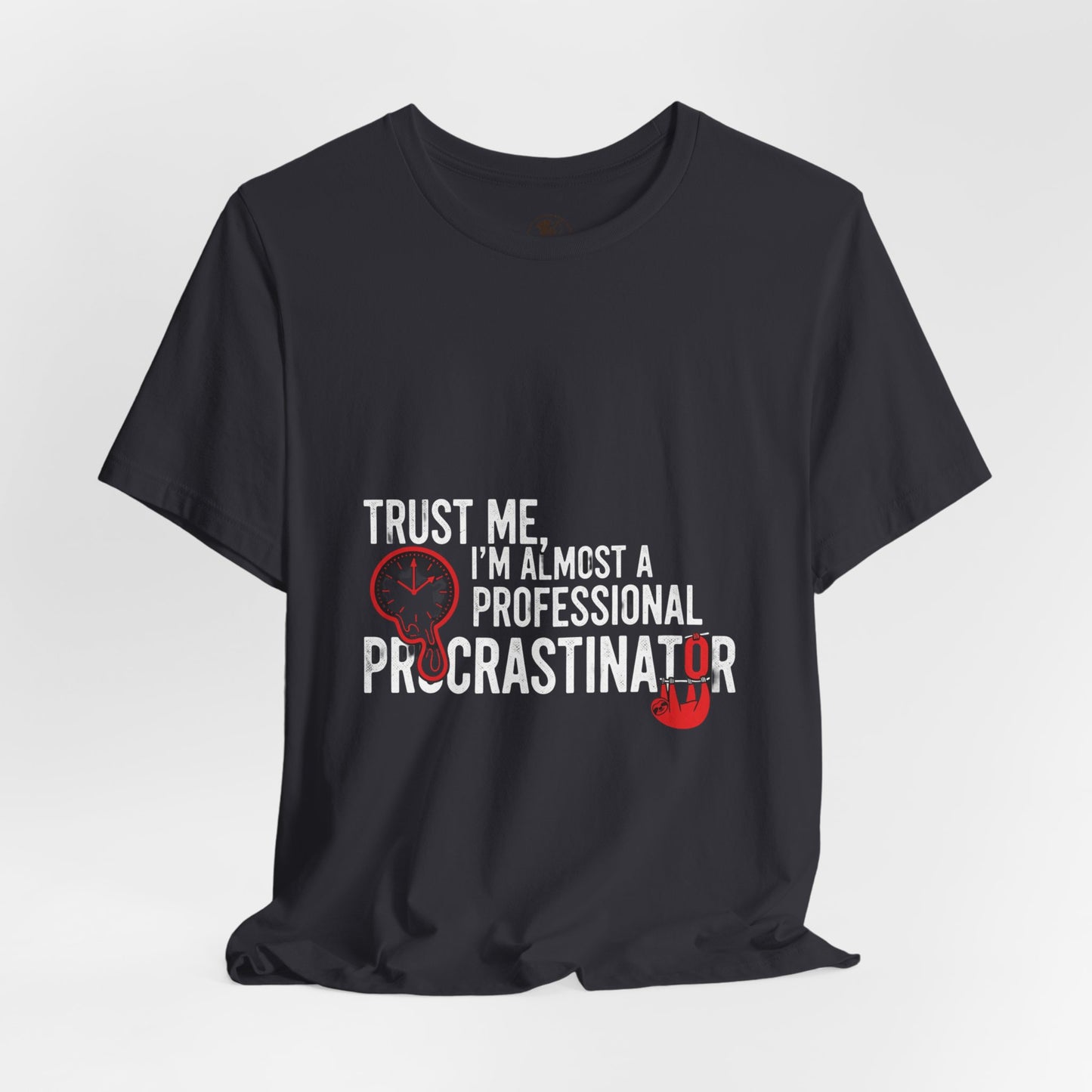 Funny Procrastinator T-Shirt | Humorous Gift for Students | Casual Unisex Graphic Tee - ArtOm_farm™ LEATHER