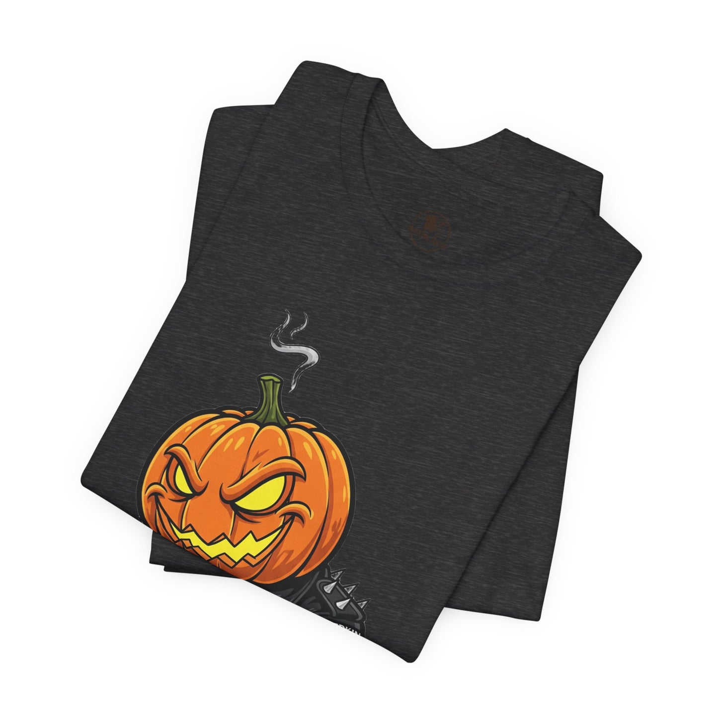 Pumpkin Punk T-Shirt - Edgy Halloween Graphic Tee for Unisex Style at Autumn Parties