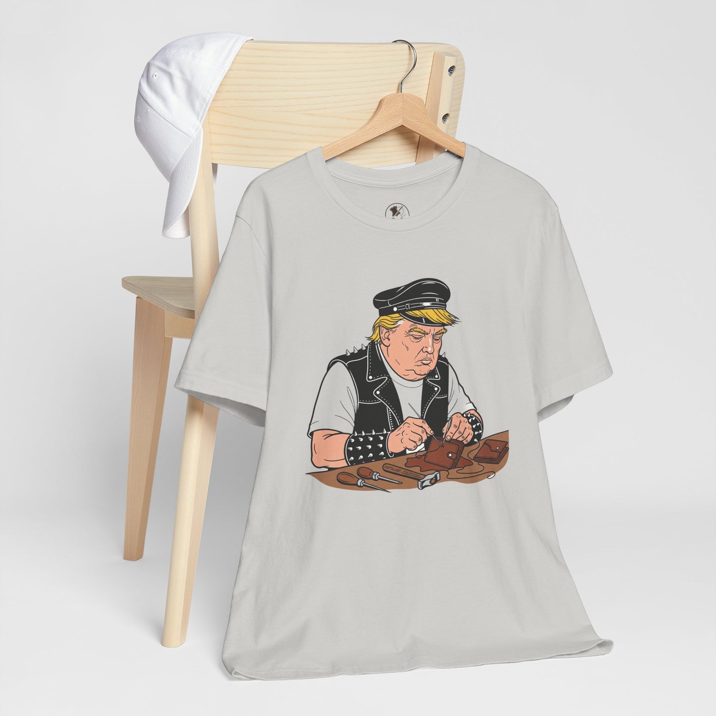 Funny Graphic Tee - Unisex Humorous Shirt for Casual Wear and Unique Gift for Him - ArtOm_farm™ LEATHER