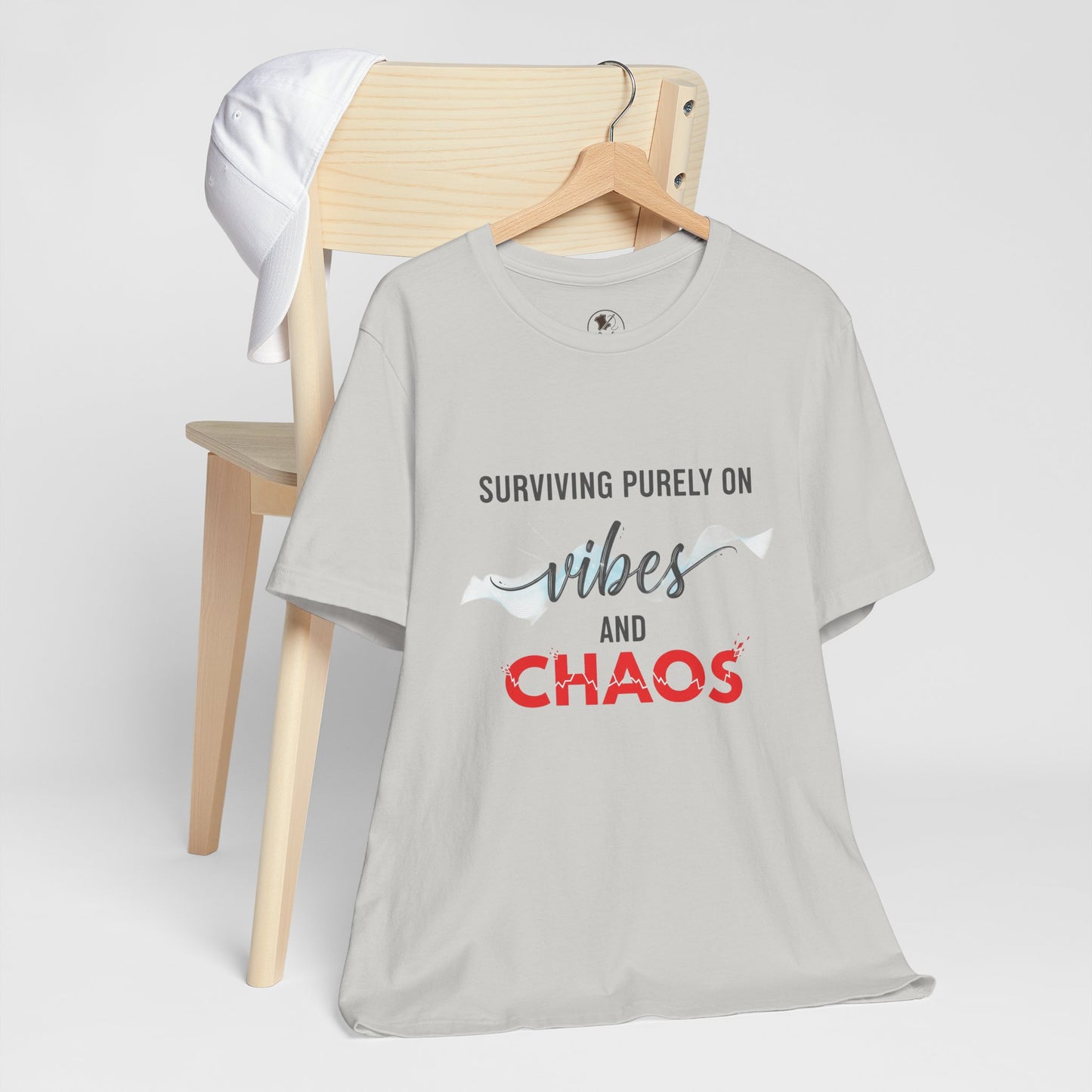 Vibes Chaos Tee - Unisex Jersey Short Sleeve Graphic T-Shirt for Casual Everyday Wear and Summer Essentials - ArtOm_farm™ LEATHER