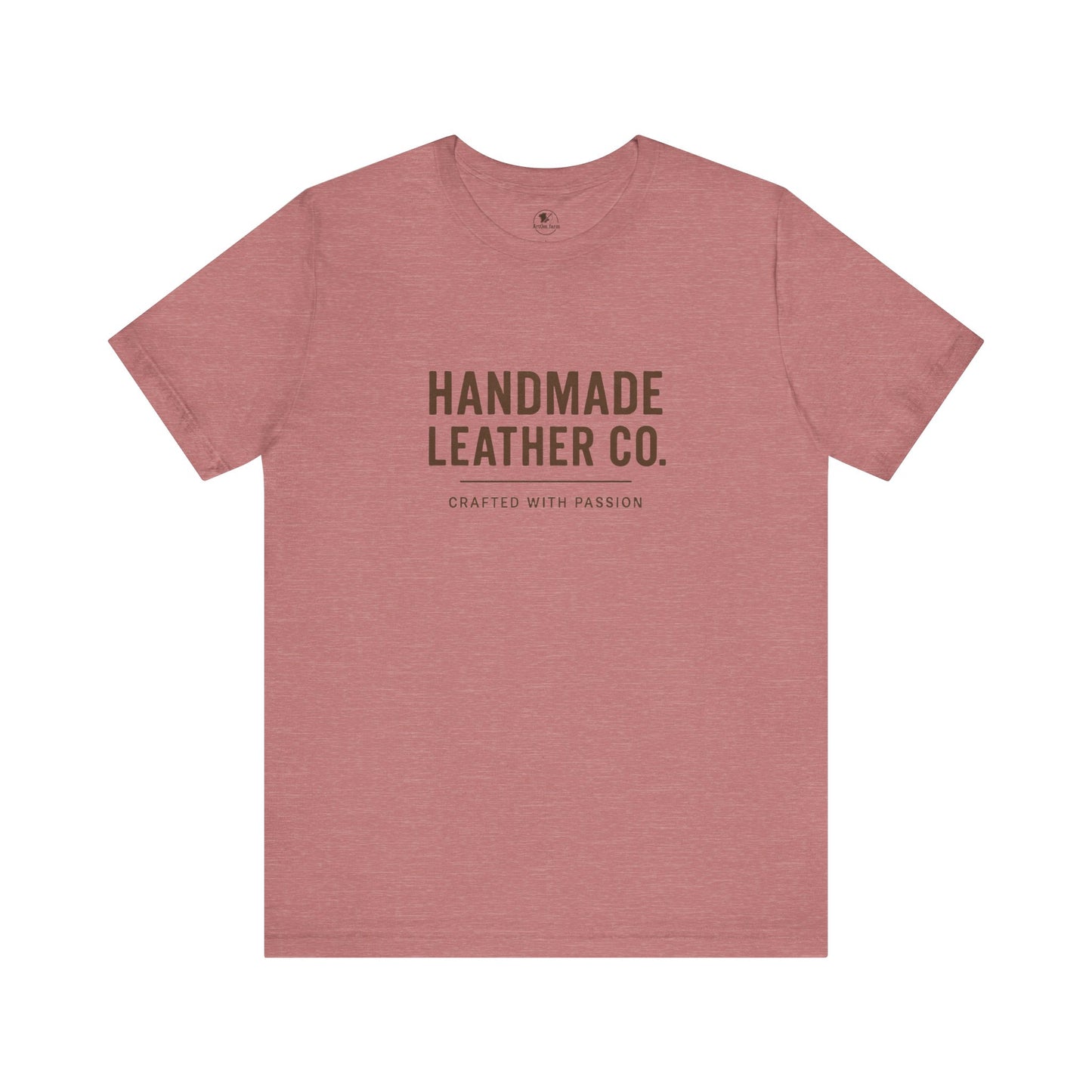 Handmade Leather Co. Tee - Stylish Unisex Casual Wear, Unique Artisan Apparel - ArtOm_farm™ LEATHER