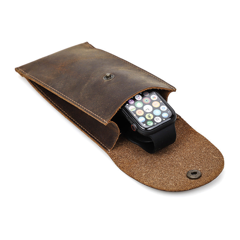 Applicable Apple Watch Leather Cover - Crazy Horse Leather Watch Protector - ArtOm_farm™ LEATHER