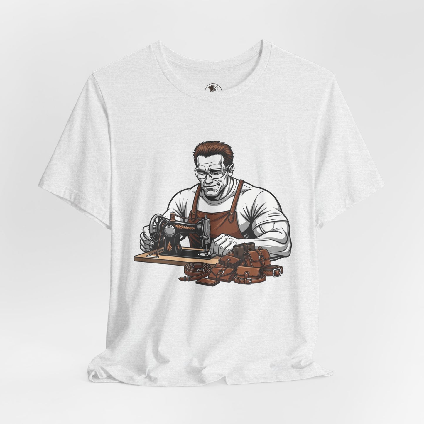 Crafty Masculine Tee - Unique Humor Shirt for Father's Day, Unisex Graphic Tee, Artisan Style Apparel - ArtOm_farm™ LEATHER